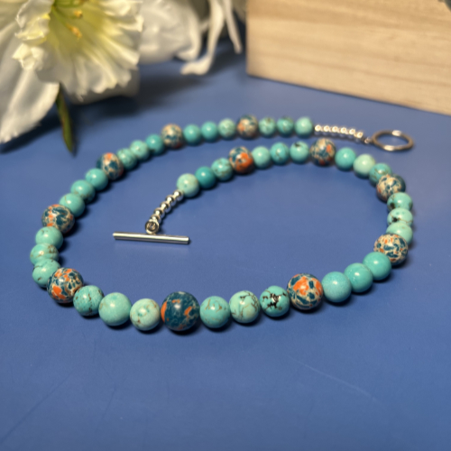 Blue Orange Emperor Necklace
