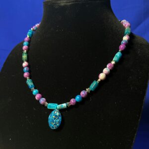 Sea Sediment Turquoise Necklace