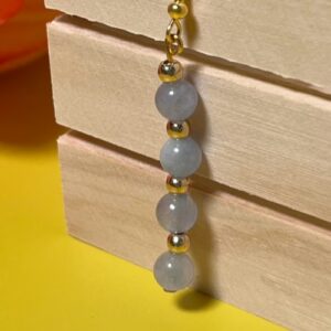 Elegant Purple Lace Agate Earrings