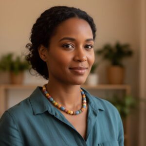 Multicolor Volcanic Bead Necklace