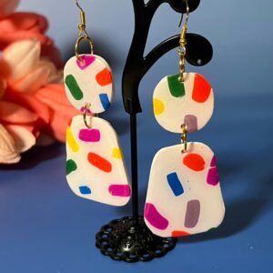 Large Pops of Color Earrings