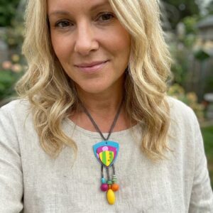 Modern Art Pendant Necklace