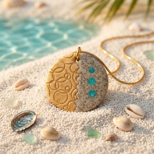 Shimmering Circles Pendant Necklace