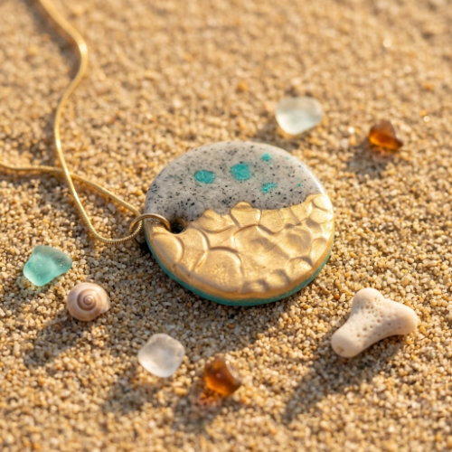 Shimmering Circles Pendant Necklace