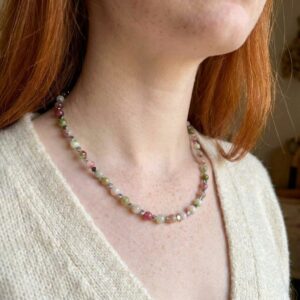 Watermelon Tourmaline Necklaces