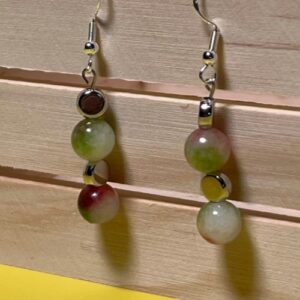 Watermelon Tourmaline Earrings