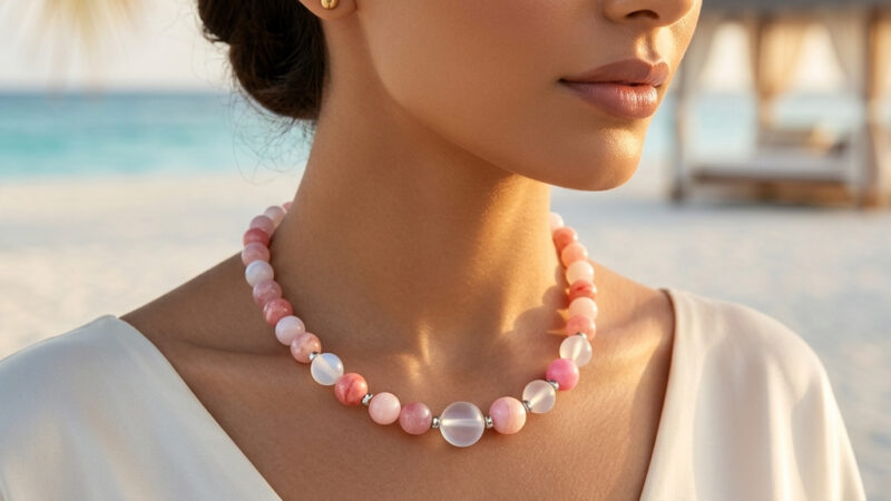 Multicolor Persian Jade Necklaces