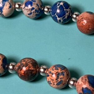 Blue Stone and Stars Necklace