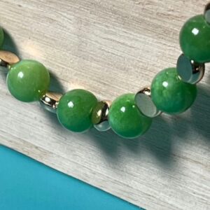 Green Chalcedony Stone Necklaces