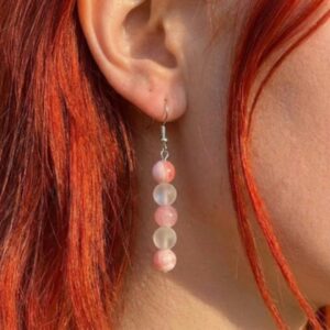 Jade and Crystal Earrings