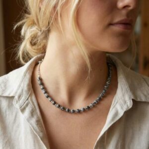 Malachite and Cubes Necklaces