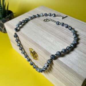 Malachite and Cubes Necklaces