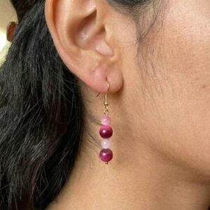 Red Tiger’s Eye Earrings