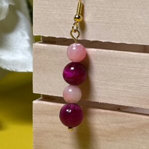 Red Tiger’s Eye Earrings
