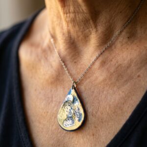 Paint Effects Pendant Necklace