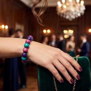 Colorful Wood Bead Bracelets