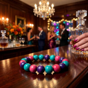 Colorful Wood Bead Bracelets