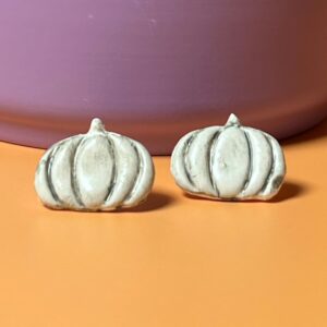 White Pumpkin Earrings
