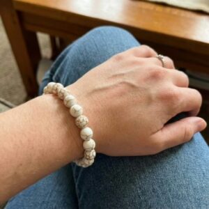 Golden Veined Howlite Bracelets