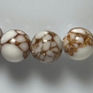 Golden Veined Howlite Bracelets