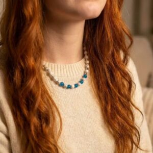 Turquoise and Kyanite Necklaces