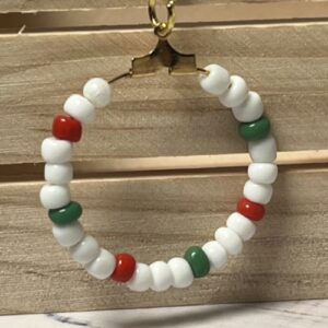 Seed Bead Wreath Earrings