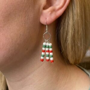 Triple Dangle Holiday Earrings