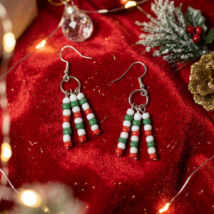 Triple Dangle Holiday Earrings