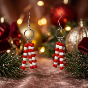 Holiday Candy Cane Earrings