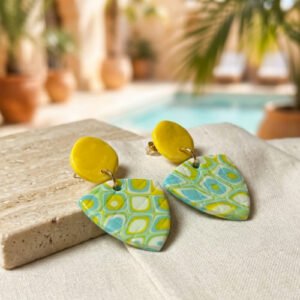 Spring Hues Clay Earrings
