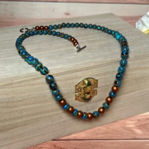 Turquoise and Copper Necklace