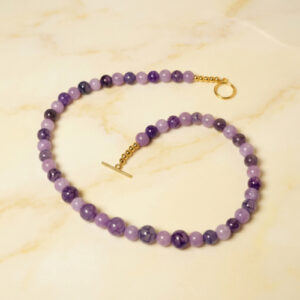 Morganite and Agate Necklace
