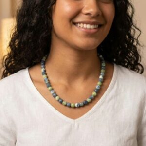 Blue Adventurine Beaded Necklace