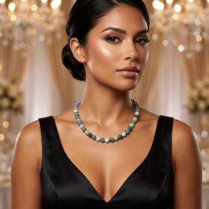 Blue Adventurine Beaded Necklace