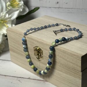 Blue Adventurine Beaded Necklace