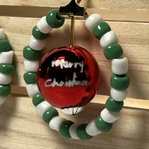 Merry Christmas Ornament Earrings