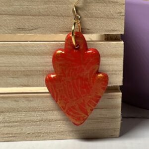 Red and Gold Earrings