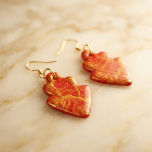 Red and Gold Earrings