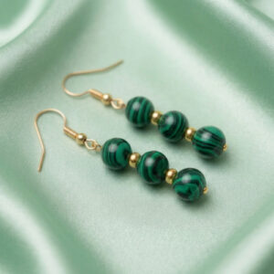 Elegant Green Malachite Earrings