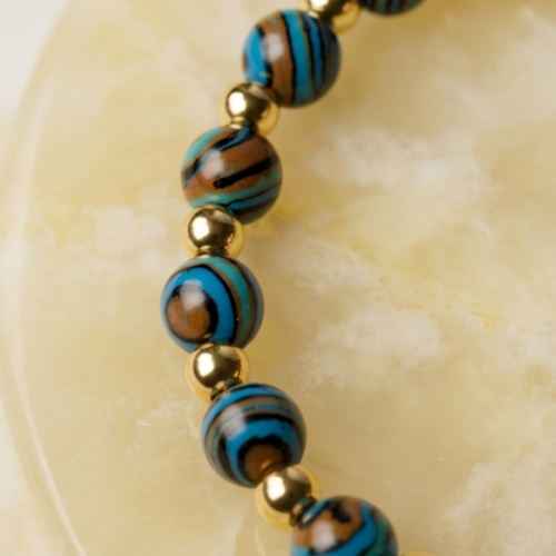 Turquoise Agate Beaded Bracelets