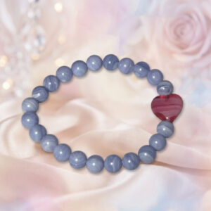 Agate and Heart Bracelets