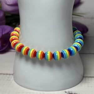 Pride Rainbow Bead Bracelets