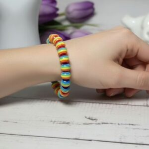 Pride Rainbow Bead Bracelets