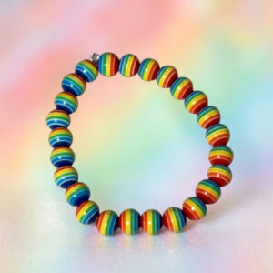 Pride Rainbow Bead Bracelets