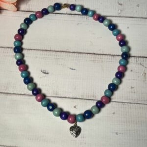 Spring Hues Heart Necklaces