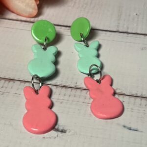 Spring Bunnies Dangle Earrings