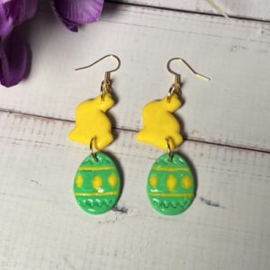 Bunnies and Eggs Earrings