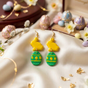 Bunnies and Eggs Earrings