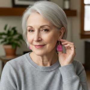 Drifting Purple Drop Earrings