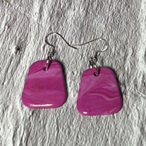 Drifting Purple Drop Earrings